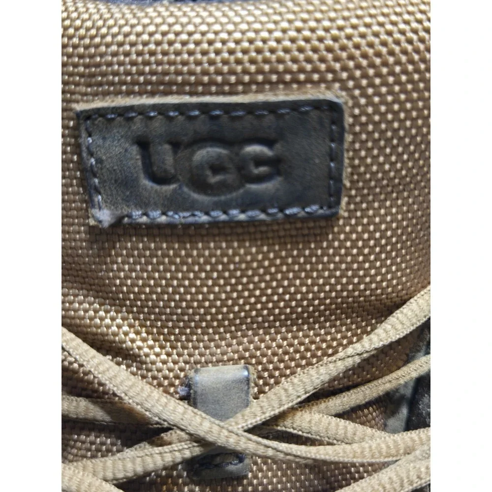 Ugg Gaston Mid Waterproof Duck Boots Mens Size 9 Chestnut LaceUp Work Hunt